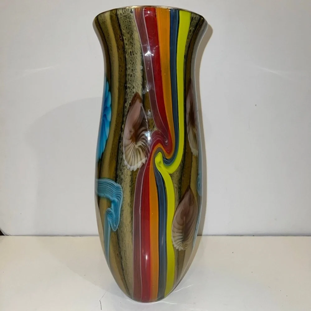 Murano Art Glass Vase Large 15